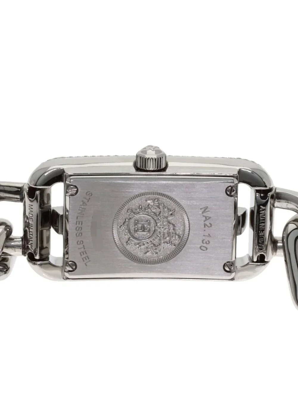 Hermes Nantucket Diamond Watch SS